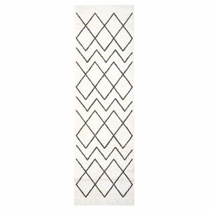 vidaXL Virtuves paklājs Balts 150 x 45 cm Samts