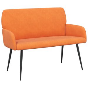 vidaXL Divvietīgs dīvāns ar metāla kājām 2-vietīgs Oranža
