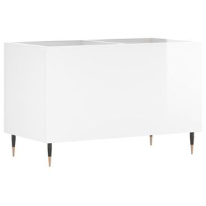 vidaXL skapītis, 74,5x38x48 cm, inženierijas koks, spīdīgi balts