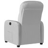vidaXL elektriskais atpūtas krēsls, mākonis pelēks audums