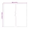 vidaXL Caurspīdīgs brezents ar cilpām 5x8 m PVC