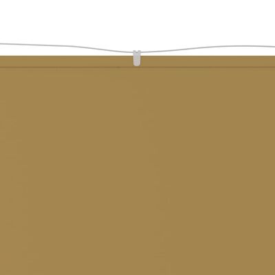 vidaXL vertikāla markīze, bēša, 100x360 cm, Oksfordas audums