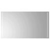 vidaXL LED vannas spogulis Caurspīdīgs 90 x 50 cm rūdīts stikls