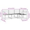 vidaXL Āra dīvānu komplekts 4 pcs Dabiska Cietā akācijas koks