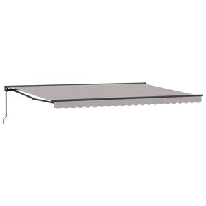 vidaXL Pārklājuma struktūra Gai&scaron;i pelēks 500 &times; 300 cm