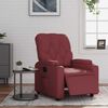 vidaXL elektrisks atpūtas krēsls, atgāžams, vīnsarkana mākslīgā āda