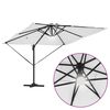 vidaXL Roma Parasol Bēša 286 x 285 x 270 cm Alumīnijs un poliesters