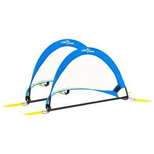 vidaXL bērnu futbola vārti, 2 gab., uzglabāšanas soma, 75,5x46x48 cm