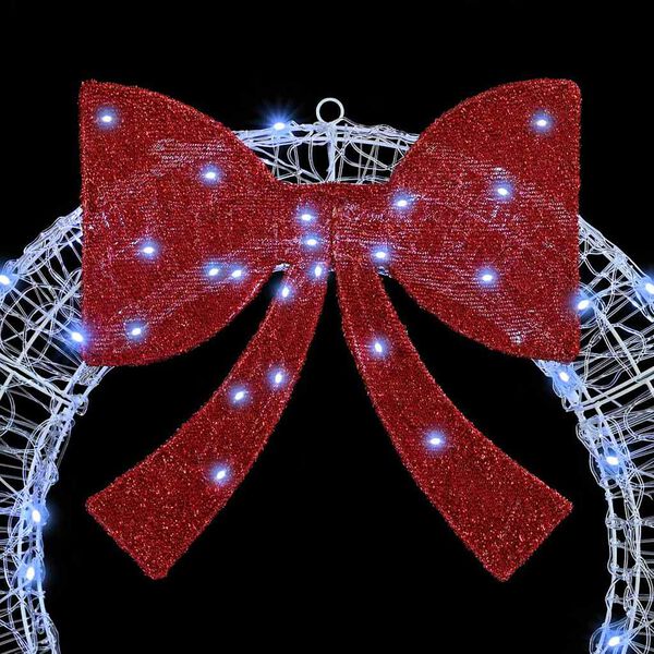 vidaXL Vainags su 60 LED Vēsi balta 75 cm Akrils