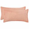 vidaXL Spilvenu pārvalks 2 gab. HOUTEN Rozā 40 x 80 cm Boucl&eacute;