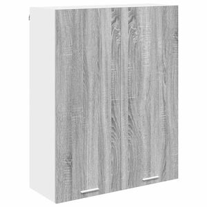 vidaXL Piekarams skapītis ar durvīm Pelēks Sonoma 80 x 31 x 100 cm