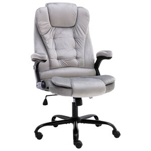 vidaXL biroja krēsls, gai&scaron;i pelēks samts