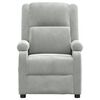 vidaXL elektrisks atpūtas krēsls, atgāžams, gai&scaron;i pelēks samts
