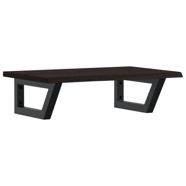 vidaXL izlietnes plaukts, stiprināms pie sienas, tērauds, ozola koks