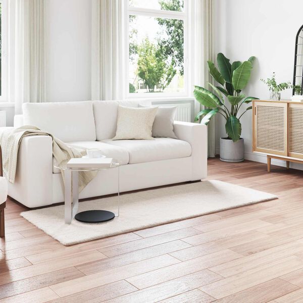 vidaXL Mākslīgā tru&scaron;a kažokādas paklājs Olite Krēmkrāsa 80 x 200 cm