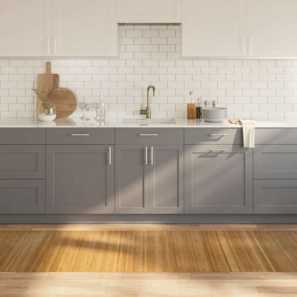 vidaXL paklājs, taisnstūra forma, dabīga krāsa, 80x300 cm, bambuss