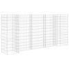 vidaXL H-formas gabions, tērauda stieple, 260x40x120 cm