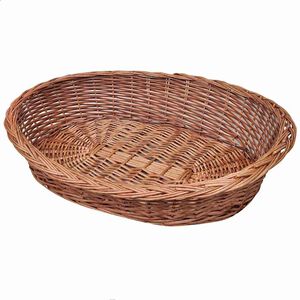 vidaXL suņu grozs, mājdzievnieku gulta, 90 cm, vītols