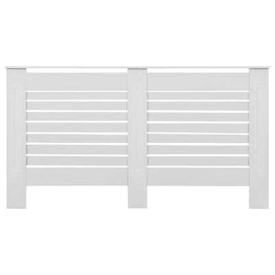 vidaXL radiatora pārsegi, 2 gab., balti, 152x19x81,5 cm, MDF