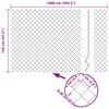 vidaXL Žoga āķis Pelēka 10 x 1,2 m (60 x 60 mm siets) Tērauds un PVC