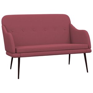vidaXL sols, 110x76x80 cm, vīnsarkans audums