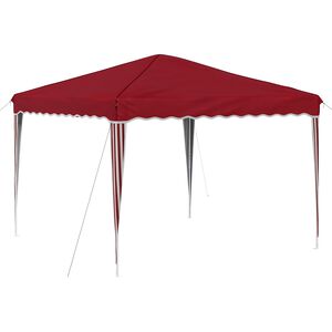 vidaXL Pop-up svinību teltis 288 x 288 x 245 cm Burgundija