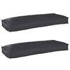 vidaXL Kastī&scaron;u spilvenu komplekts 2 pcs Melna 100 x 40 x 8 cm