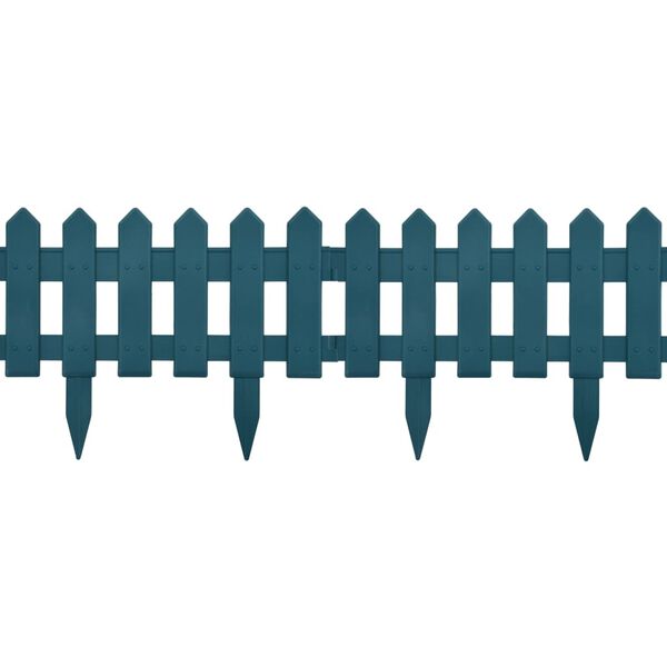 vidaXL zāliena apmales, 25 gab., zaļas, 10 m, PP