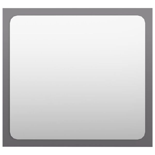 vidaXL vannasistabas spogulis, spīdīgi pelēks, 40x1,5x37 cm