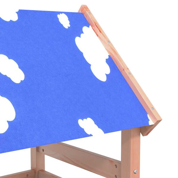 vidaXL Spēļu tornis Brūna 52,5 x 110,5 x 215 cm Cieta Douglas koksne