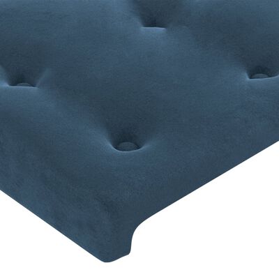 vidaXL gultas galvgaļi, 2 gab., 72x5x78/88 cm, tumši zils samts