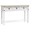 vidaXL Papildu galdiņ&scaron; ar atvilktni Corona Balts 114 x 34,5 x 73 cm
