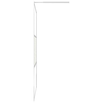 vidaXL dušas siena, ESG stikls ar akmeņu dizainu, 90x195 cm
