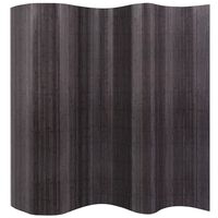 vidaXL istabas aizslietnis, bambuss, 250x165 cm, pelēks