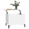 vidaXL kafijas galdiņ&scaron;, balts, 60x44,5x45 cm, inženierijas koks