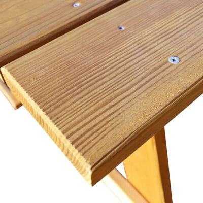 vidaXL piknika galds ar soliem, 150x184x80 cm, impregnēts priedes koks