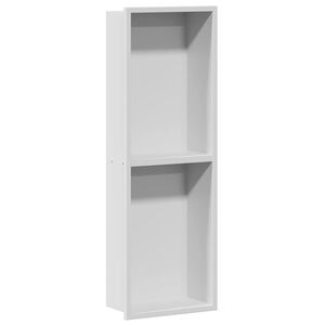 vidaXL Du&scaron;as ni&scaron;a Balts 60 x 20 x 9,5 cm Nerūsējo&scaron;s tērauds