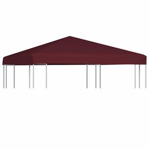 vidaXL nojumes jumta pārsegs, 310 g/m&sup2;, 3x3 m, bordo