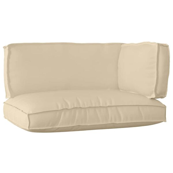 vidaXL Kastī&scaron;u spilvenu komplekts 3 pcs Bē&scaron;a Oksforda audums