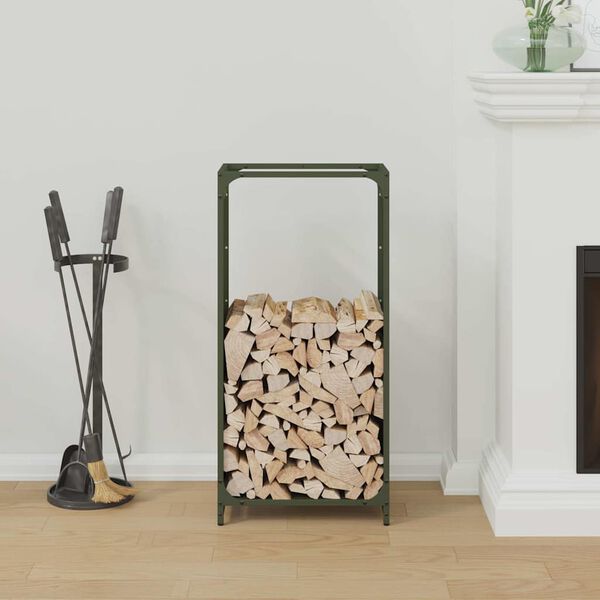 vidaXL Malkas plaukts, olīvu zaļa 44x28x90 cm auksti velmēts tērauds