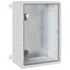 vidaXL Kontroles skapis Pelēka 42 x 19,5 x 50 cm ABS plastmasa