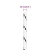 vidaXL darba virve, balta, 10 mm, 100 m, poliesters