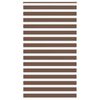 vidaXL zebras žalūzijas, brūnas, 130x200 cm, audums, platums 125,9 cm, poliesters