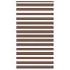 vidaXL zebras žalūzijas, brūnas, 125x200 cm, audums, platums 120,9 cm, poliesters