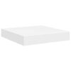 vidaXL sienas plaukti, 4 gab., balti, 23x23,5x3,8 cm, MDF