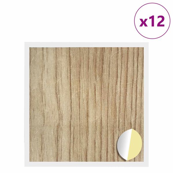 vidaXL Līmējo&scaron;s skrūvju vāks 12 pcs Artisānā ozols &Oslash; 20 x 0,5 mm