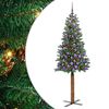 vidaXL Tievā Ziemassvētku Egle Zaļa 180 cm PVC un cietā priedes koks