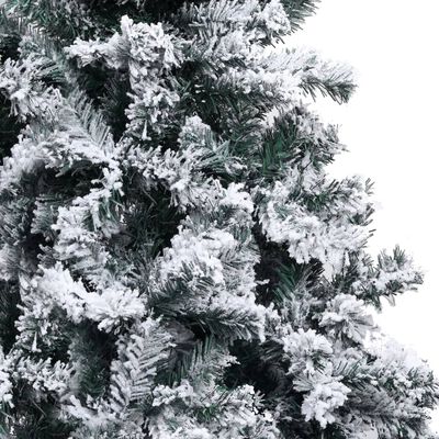 vidaXL mākslīgā Ziemassvētku egle ar LED, rotājumiem un sniegu, 400 cm
