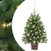 vidaXL Mākslīgā Ziemassvētku eglīte su 150 LED Zaļa 75 cm PE un PVC