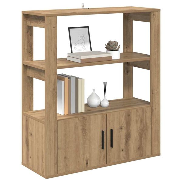 vidaXL Puse amatnieku ozola 30 x 80 x 90 cm Inženierijas koks